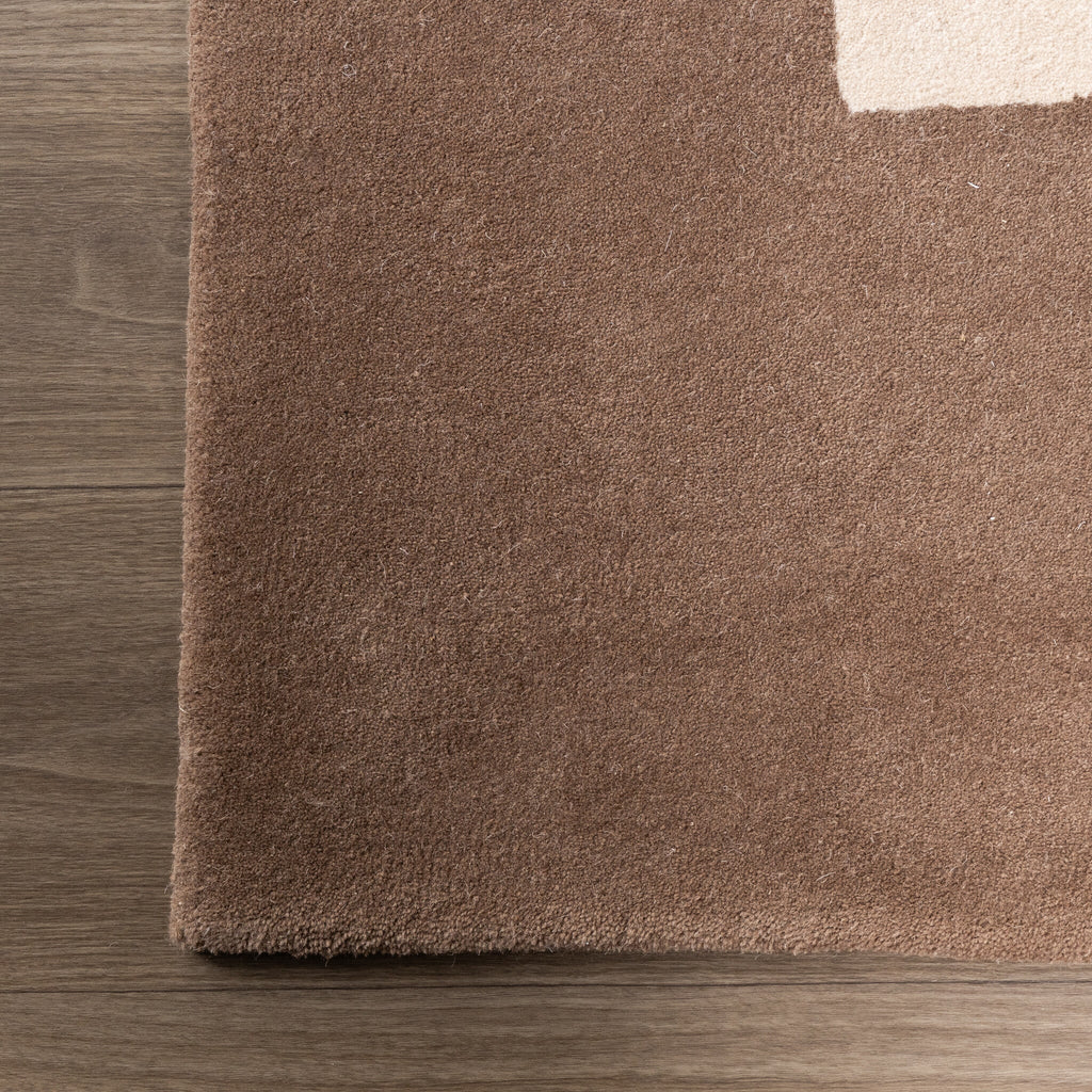 Wool Abstract Rug – Jules Creme/Taupe