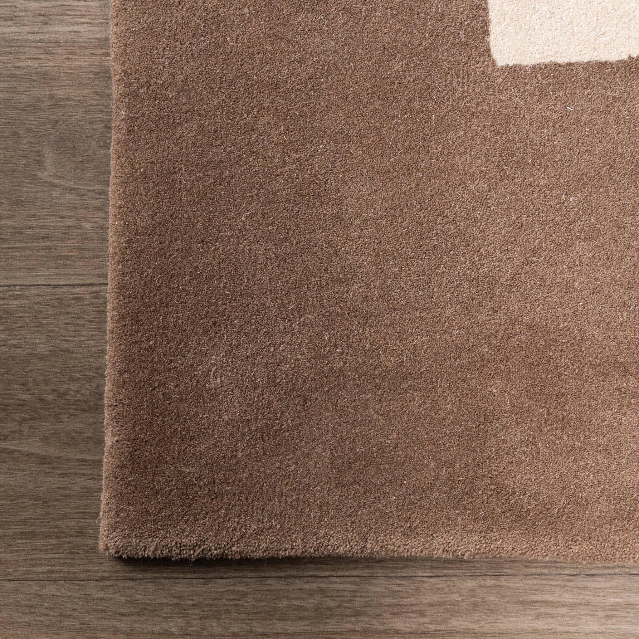 Wool Abstract Rug – Jules Creme/Taupe