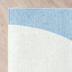 Geometric Rug – Swing Shapes Blue/Brown