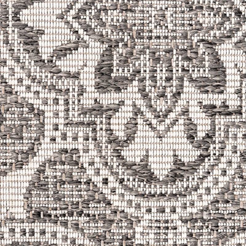 Square Outdoor Rug - Summer Oriental Grey