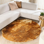Round High Pile Rug - Glorious Gold/Yellow