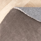 Round Washable Viscose Rug - Vive Taupe