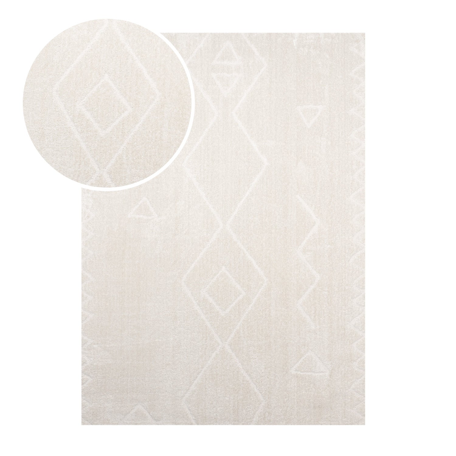 Japandi Rug - Yori Geo Cream/White