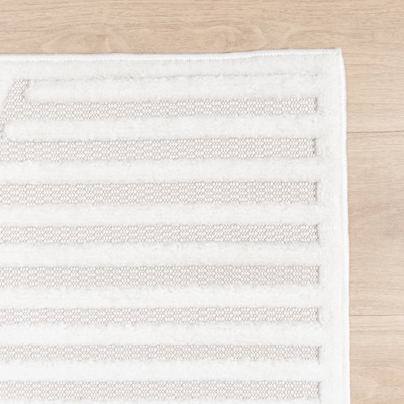 Modern Rug - Nori Curves White