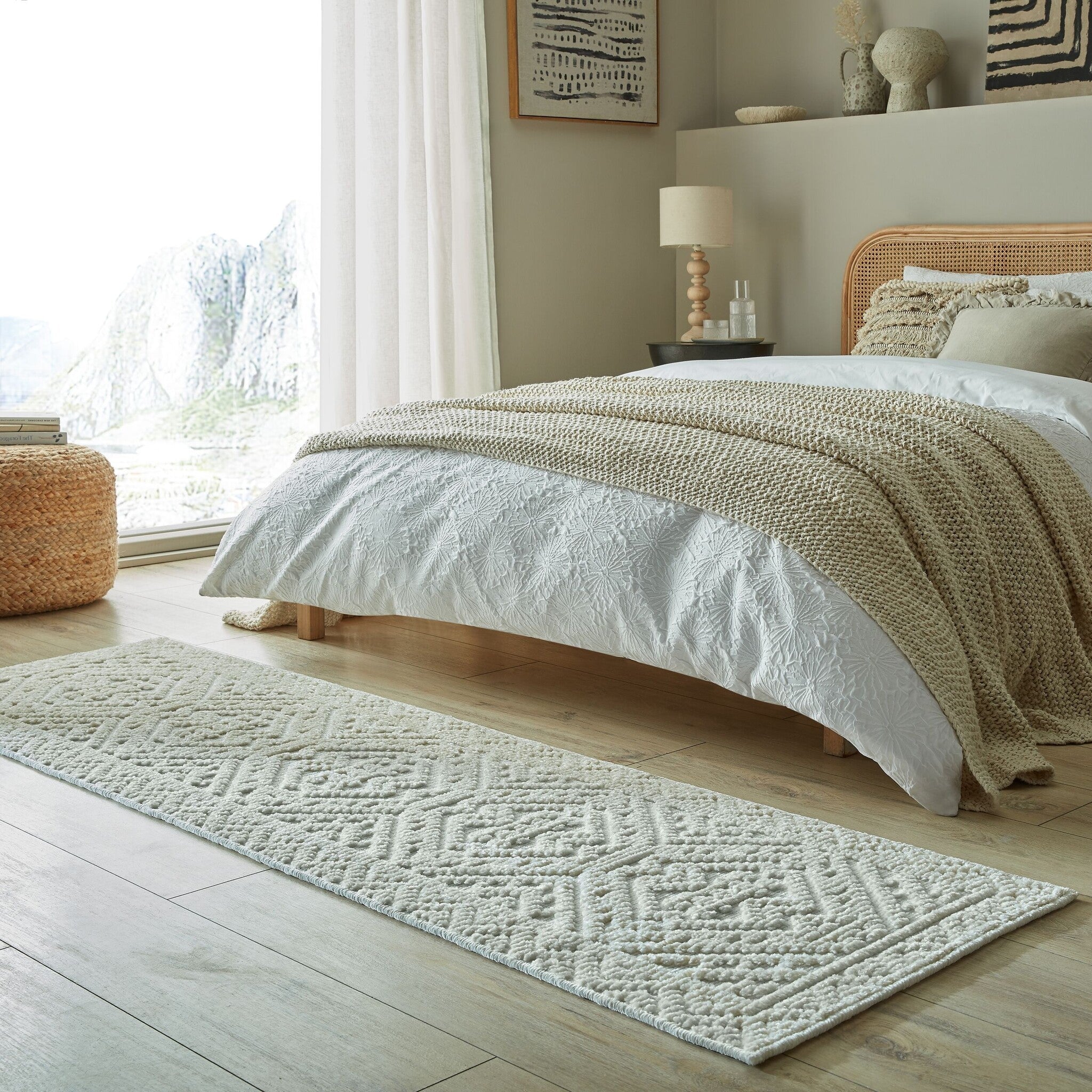 Washable runner - Galeo Jaipur Cream