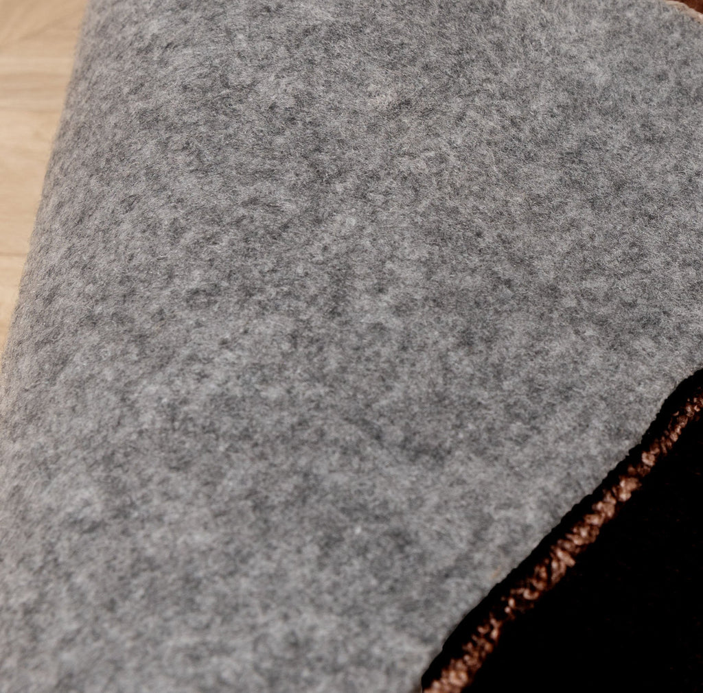 Round washable rug - Clean Dark Brown