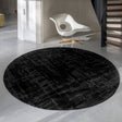 Round modern floor rug - Structures Baobab 9200