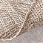Round Jute Outdoor Rug - Atlas Aztec Brown/Cream