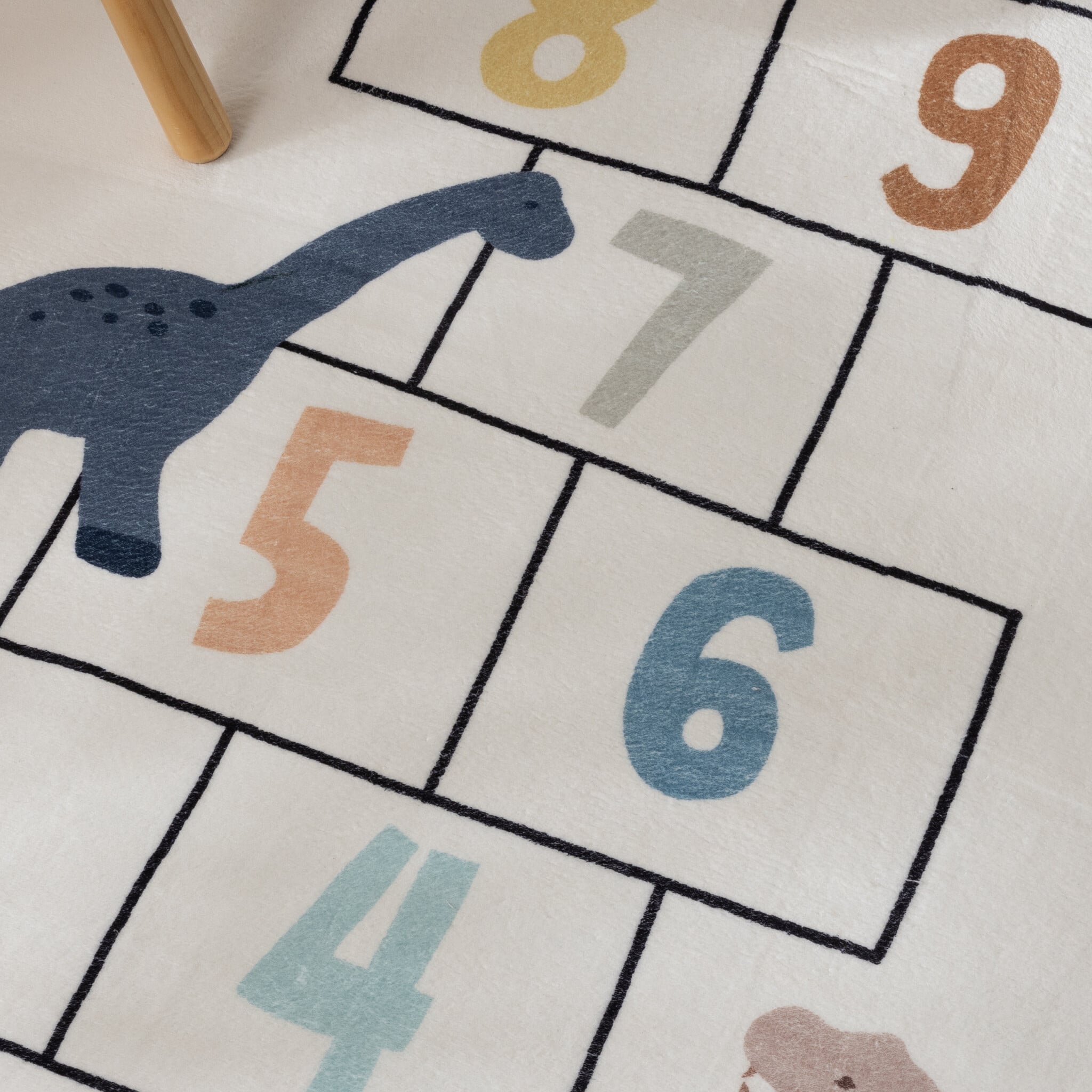 Kids Play Rug - Ruby Dino Cream