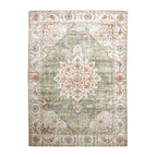 Vintage Outdoor Rug - Santo Medallion Olive Green