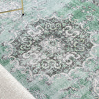 Vintage Rug - Estate Medallion Dark Green