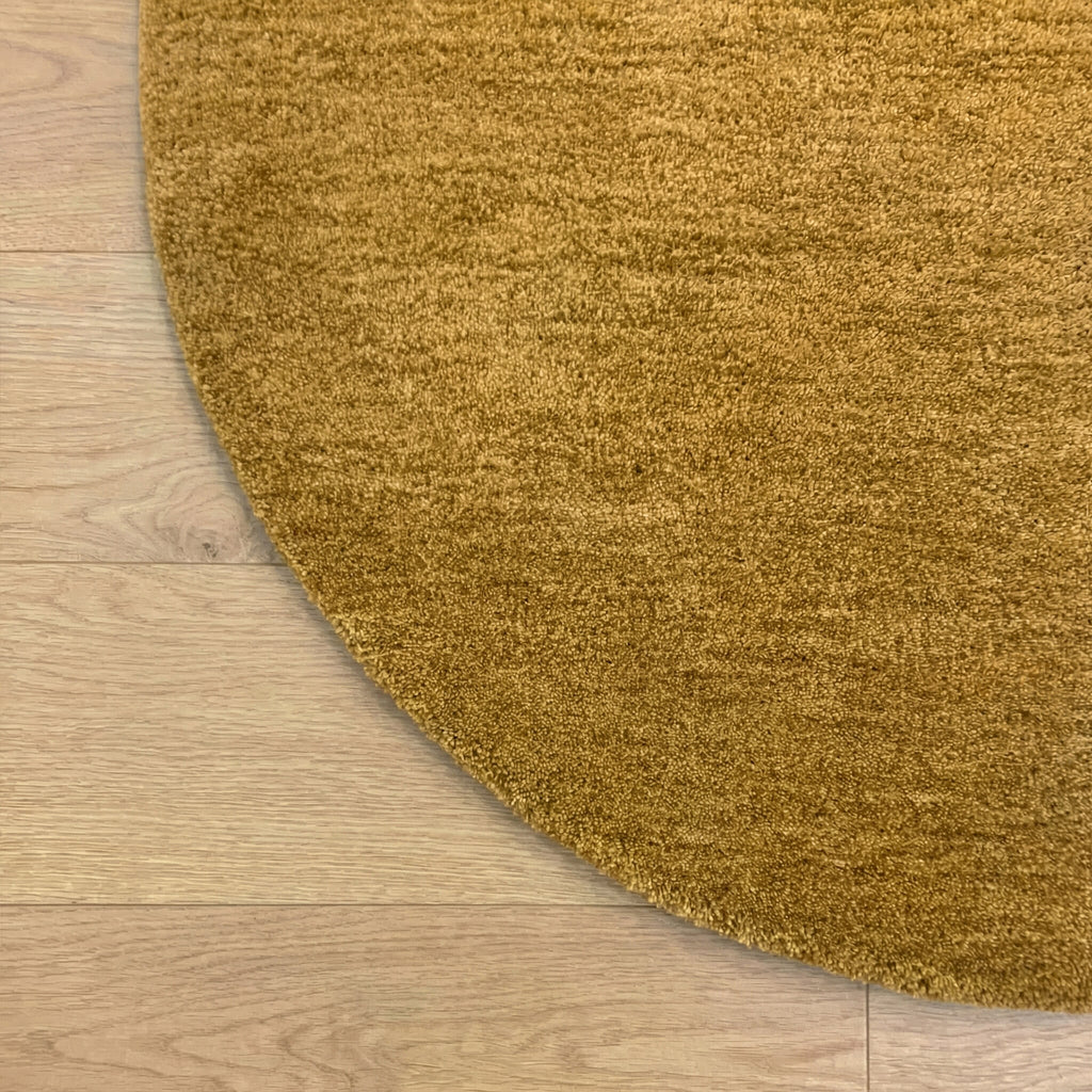 Round wool rug - Leone Gold