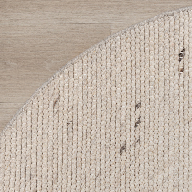 Oval Wool Rug - Feline White/Blended