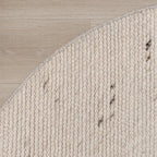 Oval Wool Rug - Feline White/Blended