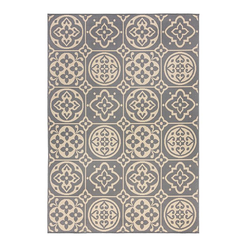 Retro outdoor rug - Floreno Ostia Grey