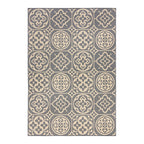 Retro outdoor rug - Floreno Ostia Grey