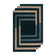 Geometric floor rug - Labyrinto Blue