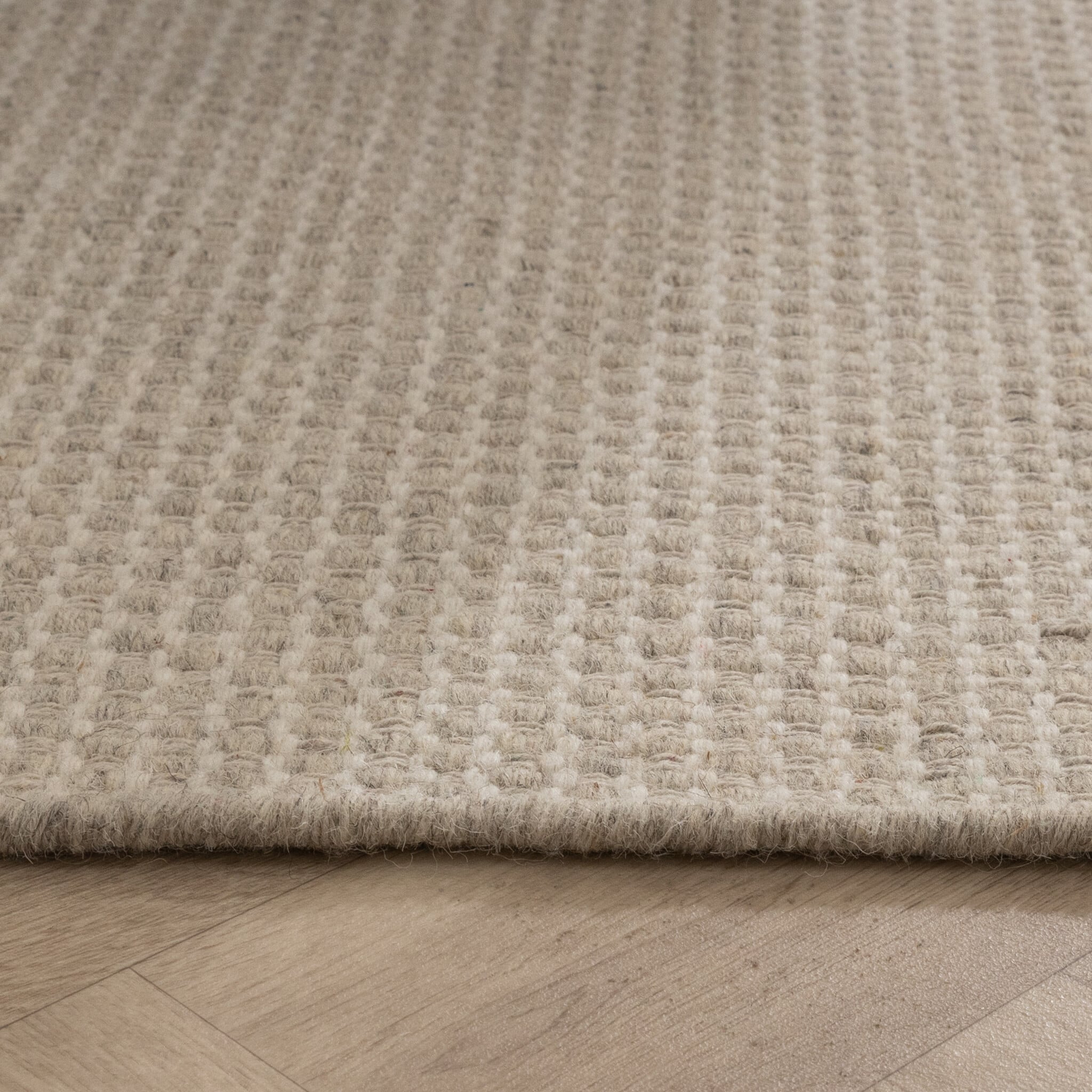 Wool Rug - Bliss Cream/White