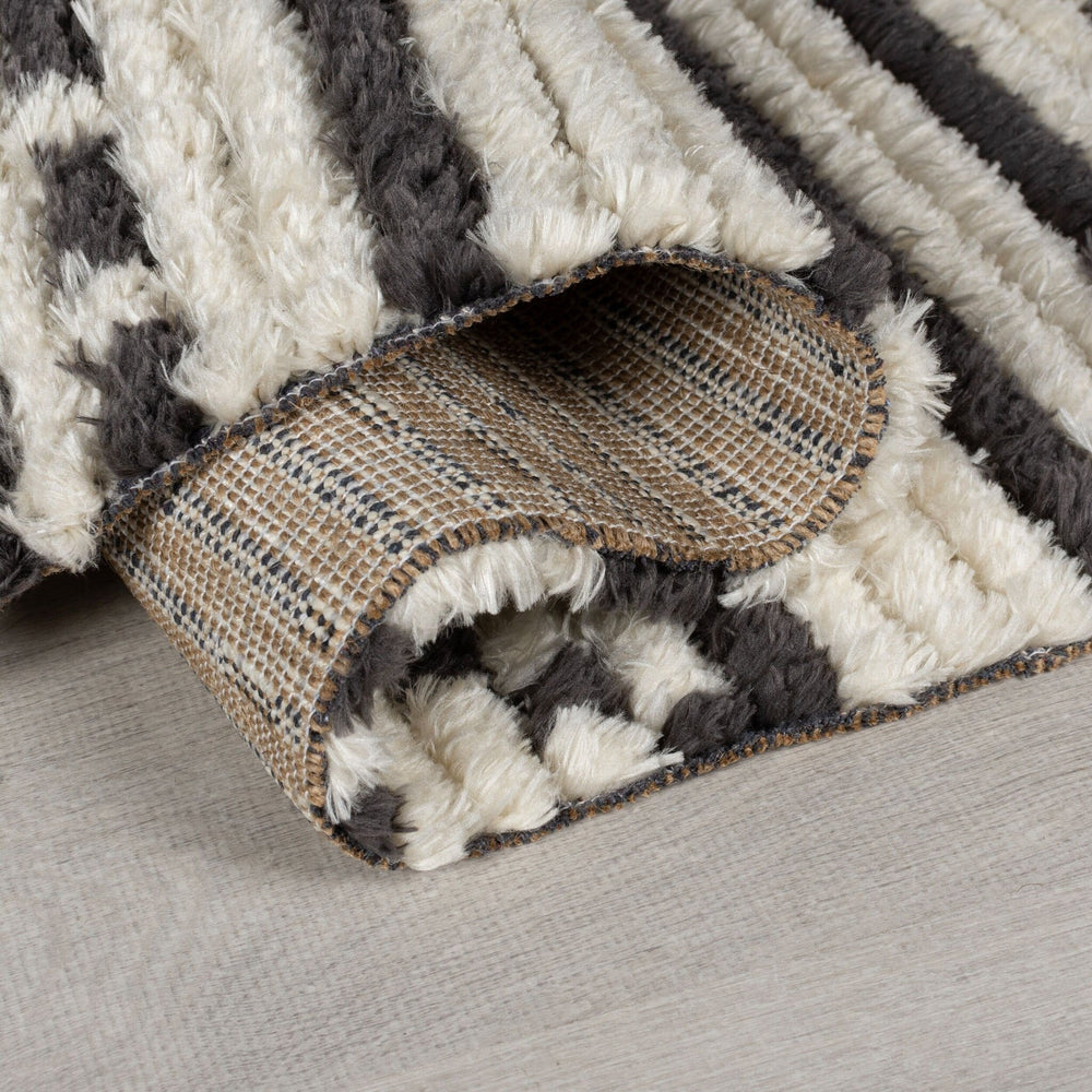 Aztec floor rug - Sabro Black/White
