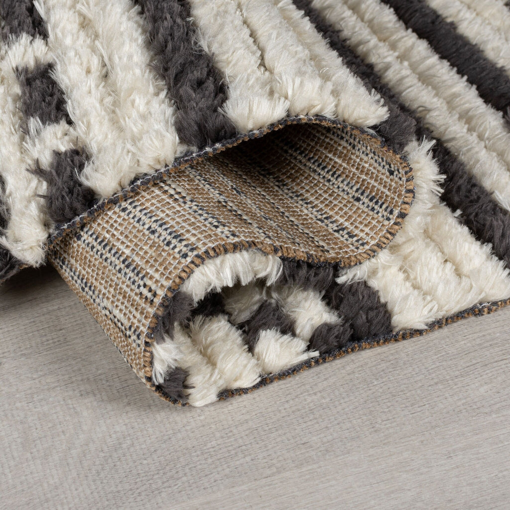 Aztec floor rug - Sabro Black/White