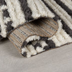 Aztec floor rug - Sabro Black/White