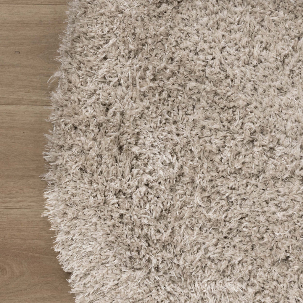 Round Shaggy Rug - Blaze Beige/Grey