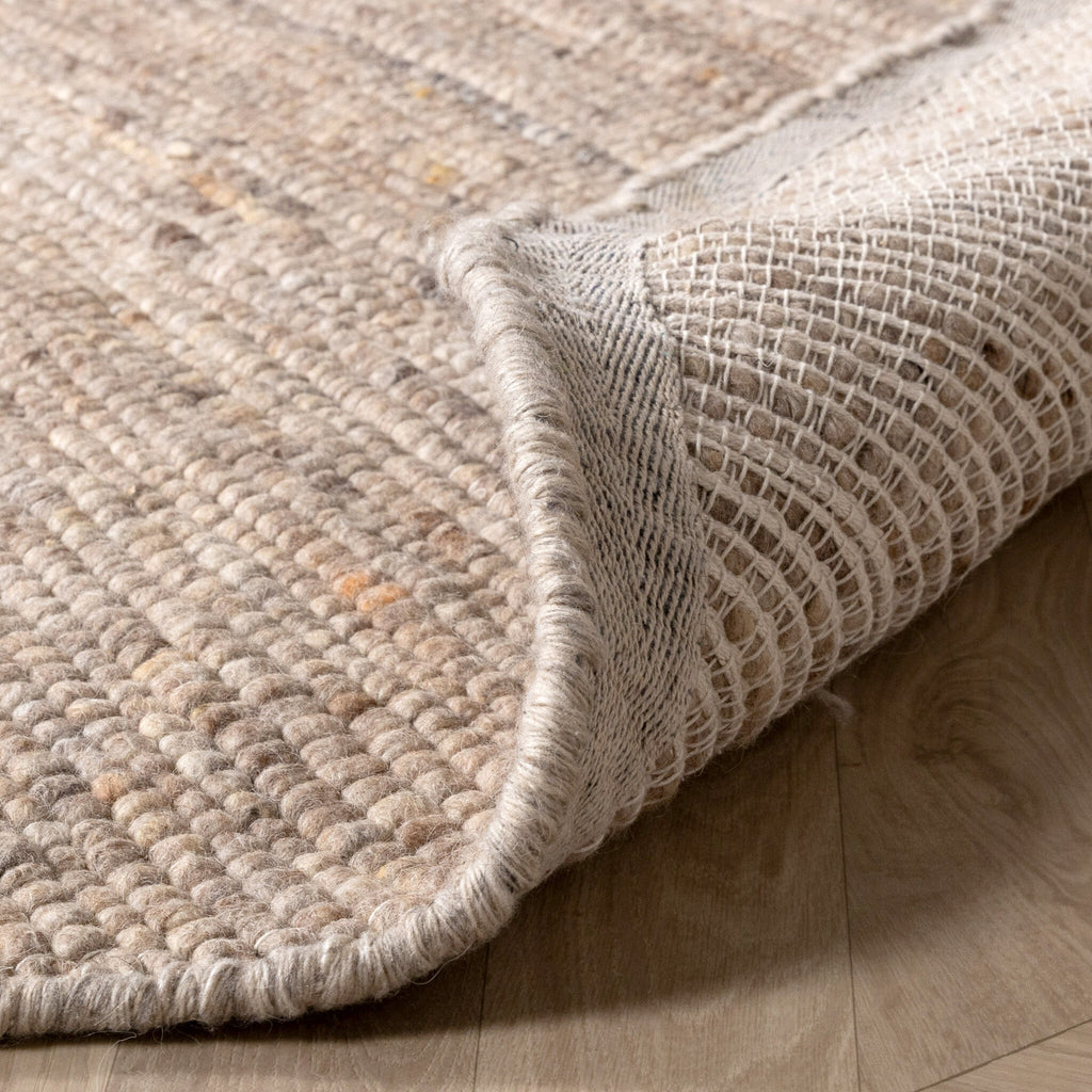 Round Wool Rug - Feline Taupe/Blended