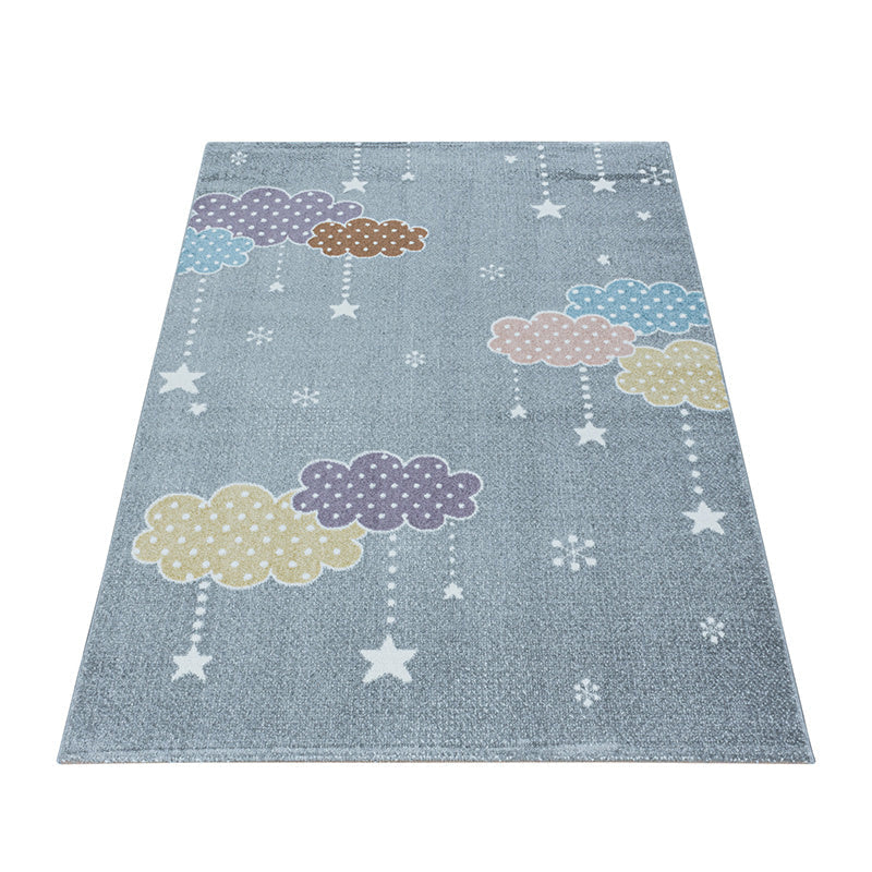 Children's floor rug - Lucy Clouds Gray