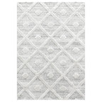 Scandinavian Floor Rug - Pitea Ethno Cream/Grey