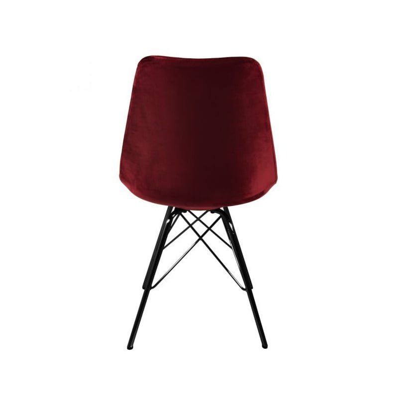 Chair Velvet - Red/Cherry