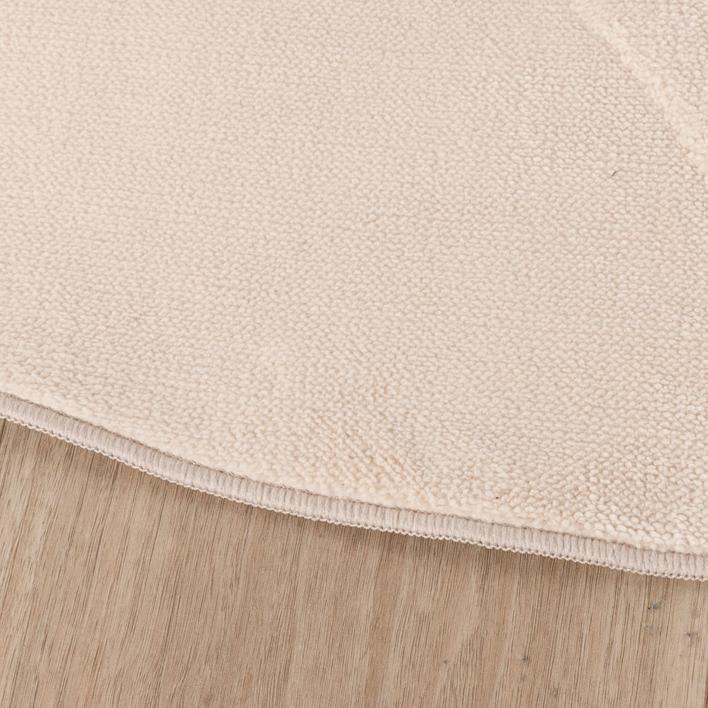 Round Scandinavian Rug - Charm Circles Beige