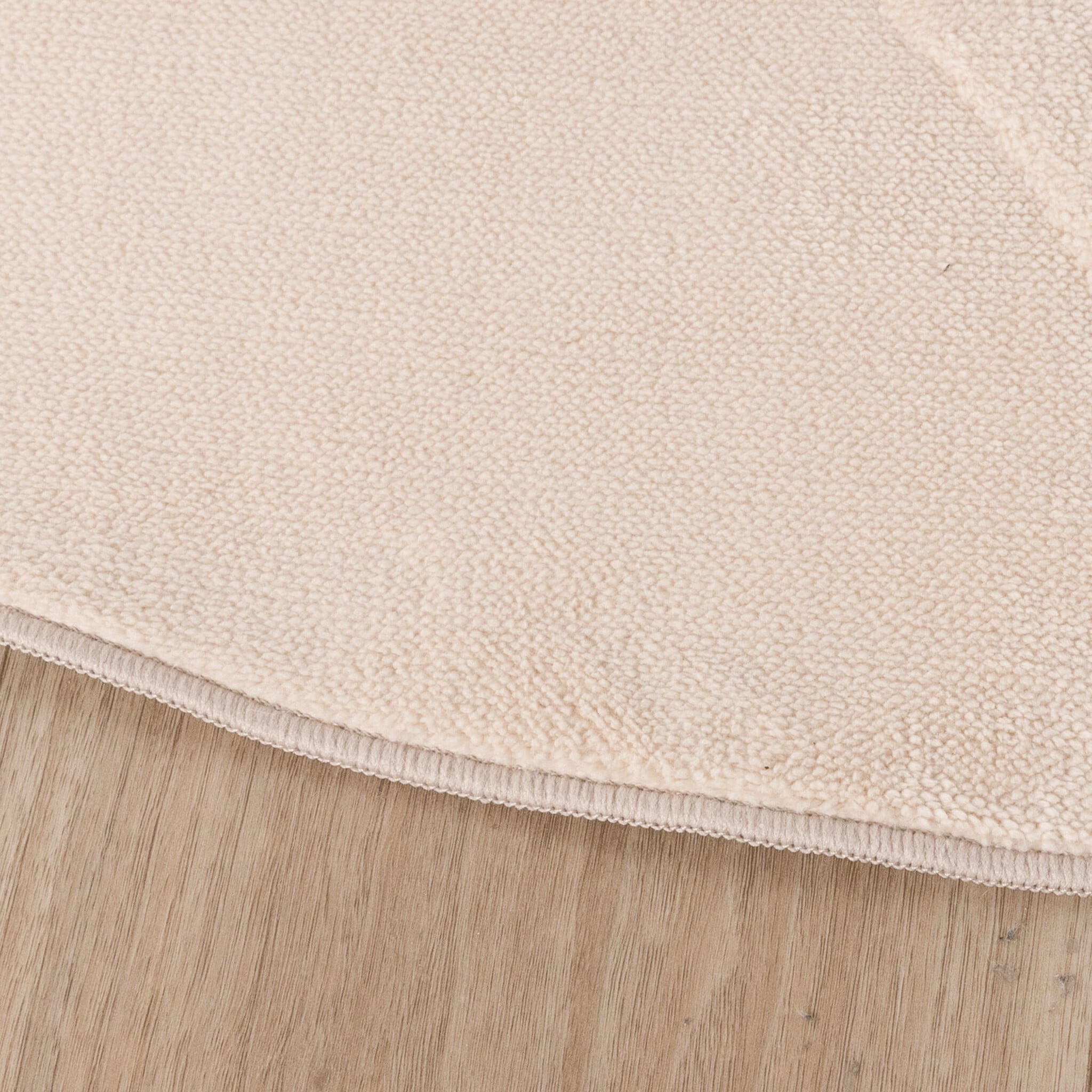 Round Scandinavian Rug - Charm Circles Beige