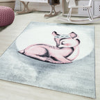 Children's floor rug - Bambi Deer Pink