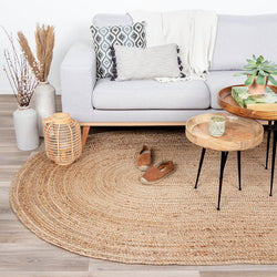 Jute Rug - Fair Oval Natural