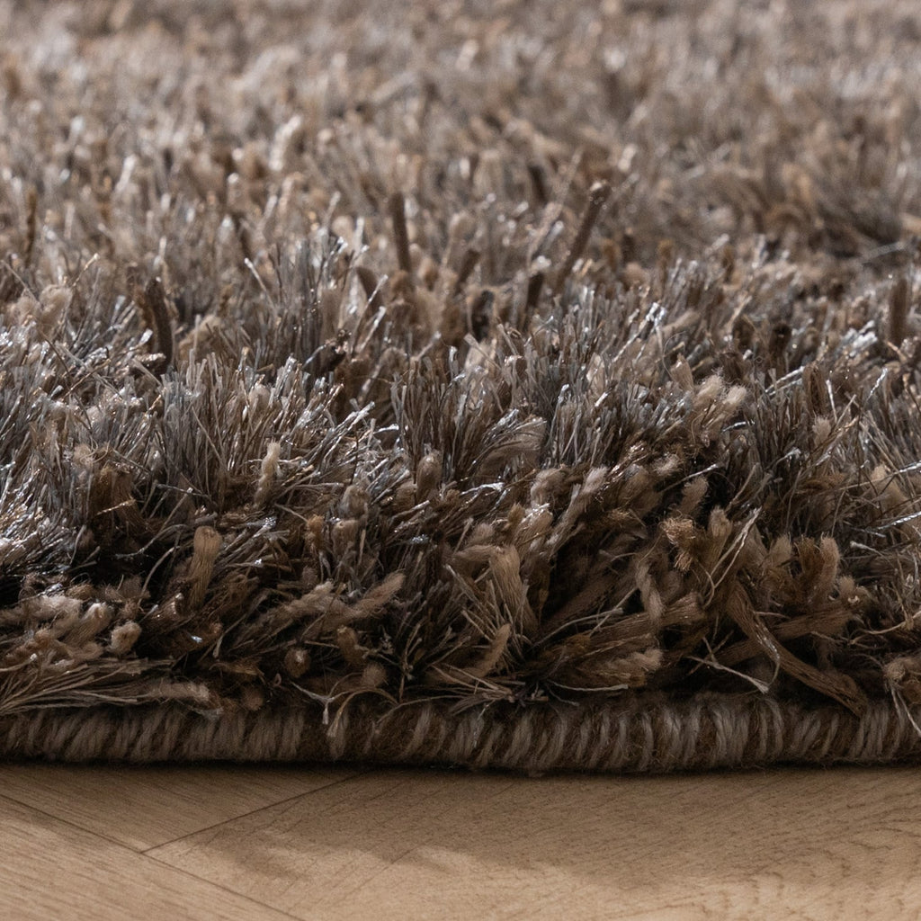 Round Shaggy Rug - Grace Grey