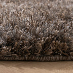 Round Shaggy Rug - Grace Grey