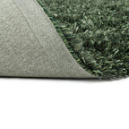 Shaggy floor rug - New Paulo Dark Green 442