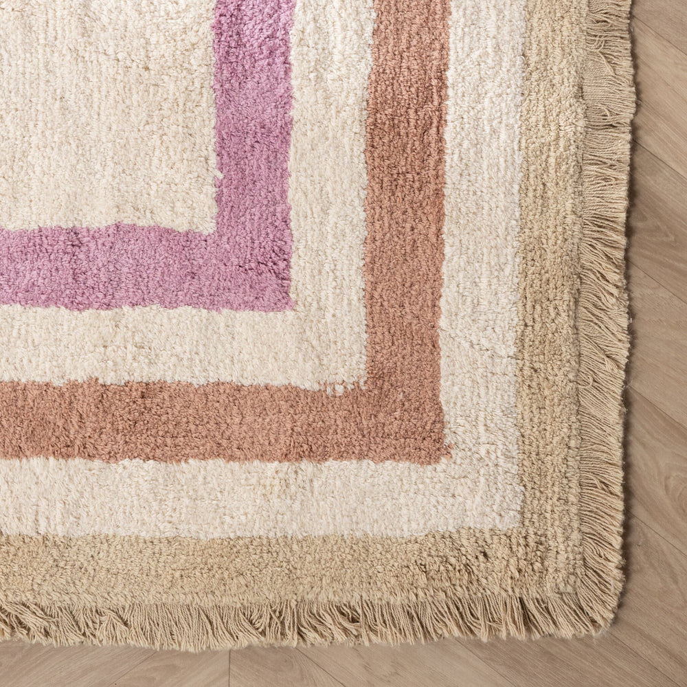 Washable kids rug - Milo Pink