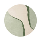 Round Wool Rug – Vienna Green