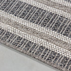 Jute Balcony Rug - Aruba Double-Edge Grey