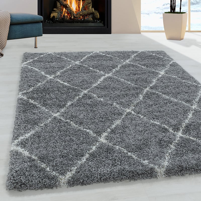 Berber Rug - Agadir Lines Grey/Cream