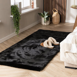 Soft High Pile Runner - Comfy Supreme Black