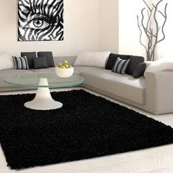 High-Pile Floor Rug - Life Anthracite