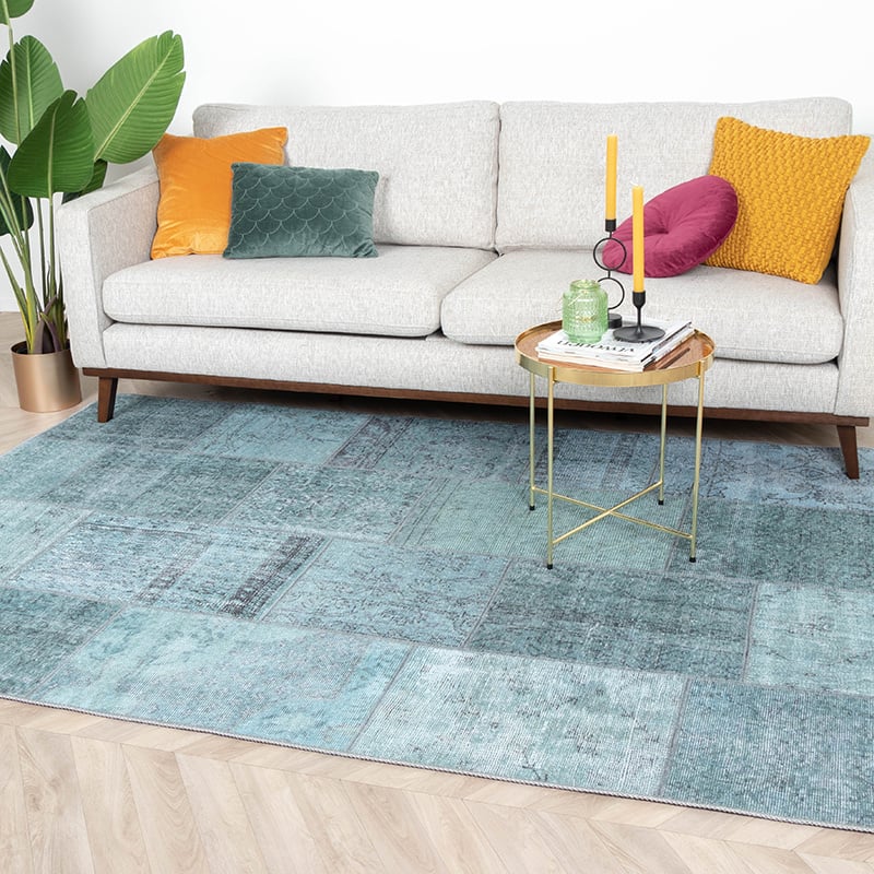 Patchwork Rug - Estate Blue/Green