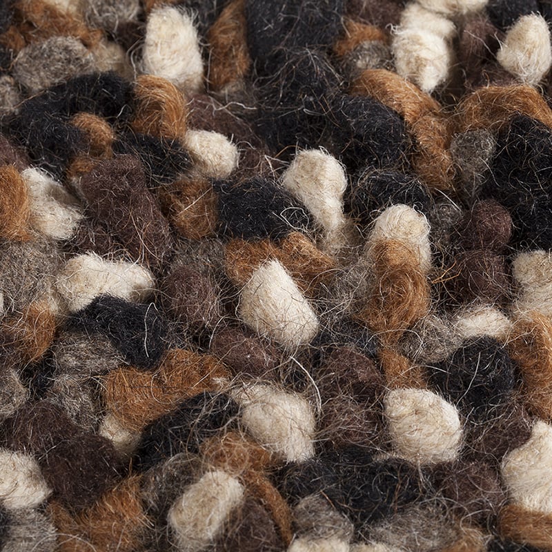 Wool rug - Halette Black/Grey