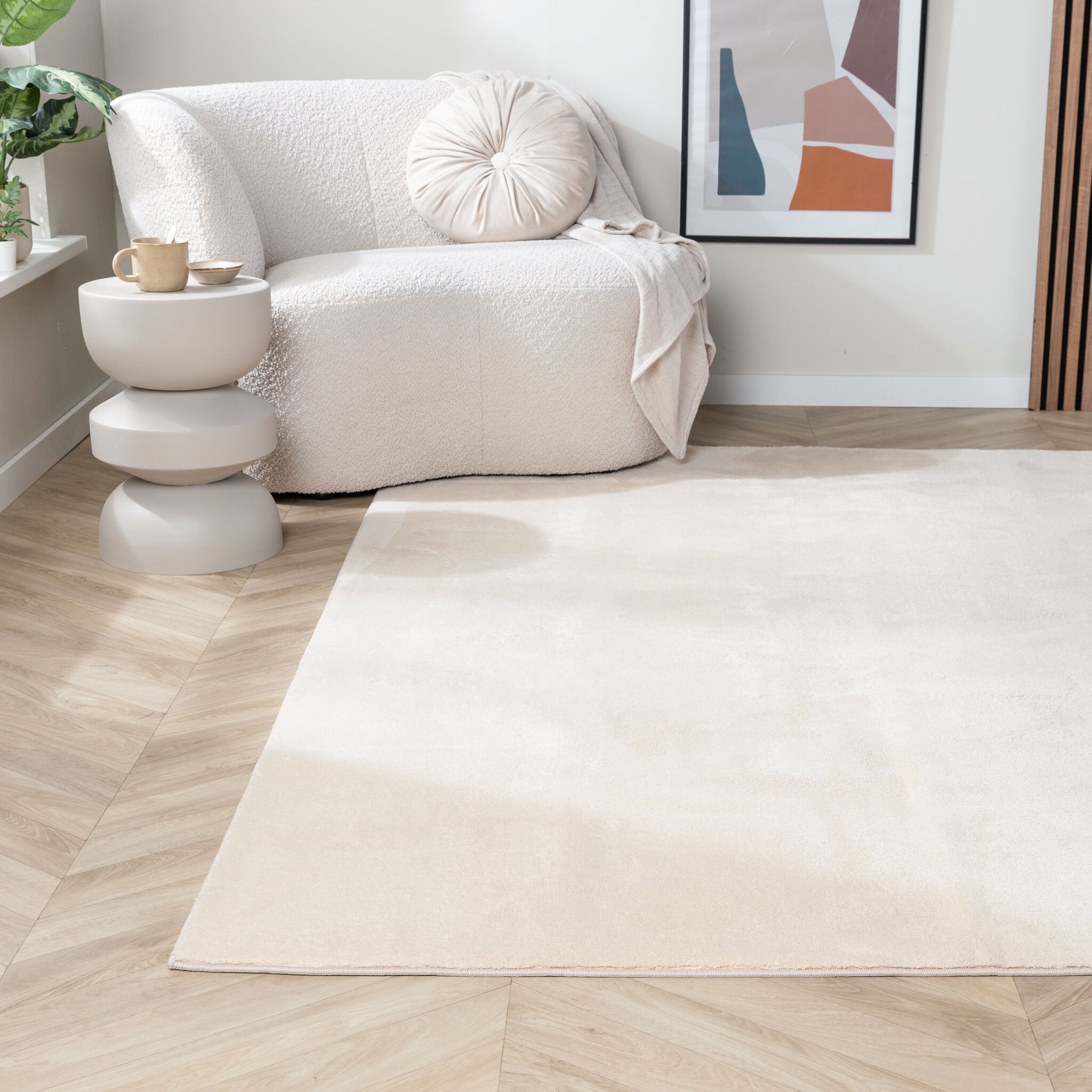 Washable Rug - Vivid Beige