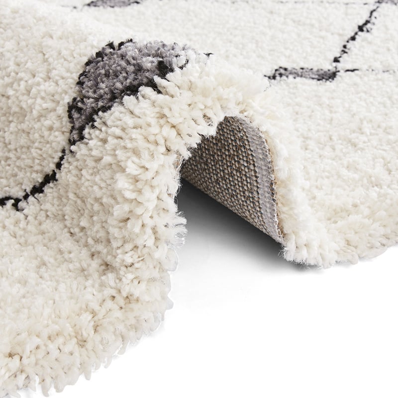High-pile floor rug - Allure Create Cream