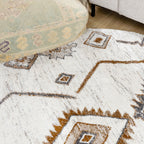 Round berber rug - Blend Aztec Terra