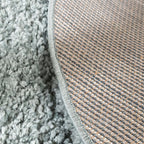 Round High-Pile Rug – Wish Blue/Green