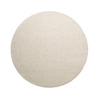 Round Wool Rug - Bliss Cream/White
